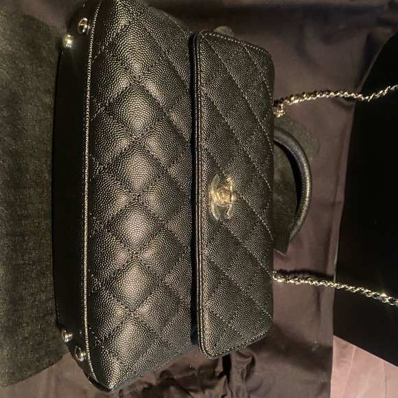 NIB Chanel Coco Bag Caviar Leather with Silver Hardware - Picture 2 of 7